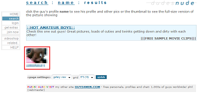 dudesnude name search result